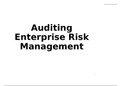 Class notes: Audit enteprise risk  management.