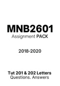 MNB2601 - Combined Tut201 & 202 Letters (2018-2020)