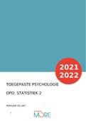 Toegepaste psychologie: Statistiek 2 