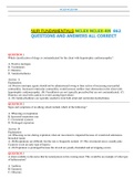  NUR FUNDAMENTALS NCLEX NCLEX-RN  862 QUESTIONS AND ANSWERS ALL CORRECT