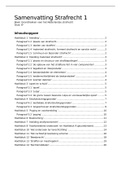 Samenvatting Grondtrekken van het Nederlandse strafrecht, ISBN: 9789013158779  Strafrecht 1