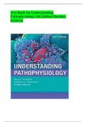 Test Bank for Understanding Pathophysiology 6th Edition Huether, Kathryn