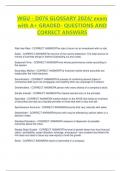 WGU - D076 GLOSSARY 2024/ exam with A+ GRADED- QUESTIONS AND CORRECT ANSWERS