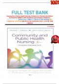 FULL TEST BANK Community & Public Health Nursing: Evidence for Practice 3rd Edition by Rosanna DeMarco PhD Questions And Answers Graded A+      