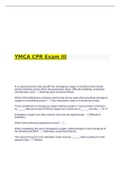 YMCA CPR Exam I-III