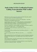 Study Guide To FOA Certification Premises Cabling. Exam Questions With Verified Answers