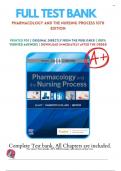 Test Bank: Pharmacology and the Nursing Process, 10th Edition by Linda Lane Lilley - Chapters 1-58