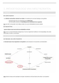 infectieziekten -  Samenvatting (boek + les) hfst 1 -pathofysiologie van infectieziekten  