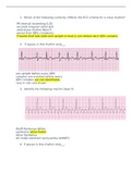 NUR 2242C EKG Quiz Questions and Answers-Florida State College at Jacksonville