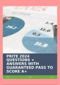 PRITE 2024 QUESTIONS + ANSWERS WITH GUARANTEED PASS TO SCORE A+