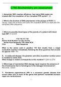 BioChem C785 Biochemistry pre assessment with complete solution