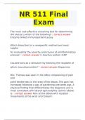 NR 511 Differential Diagnosis And Primary Care Practicum  Chamberlain University  2024-2025 NR 511 Midterm and Final Exam Actual Exam Review Questions and Answers | 100% Pass | Grades A+|    :-2024-2025 - EXAM PREPARATIONs COMPILATION BUNDLE  100% GUARANT