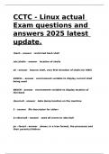 CCTC - Linux actual Exam questions and answers 2025 latest update.