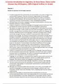 A Concise Introduction to Linguistics, 6e Bruce Rowe, Diane Levine (Answer Key All Chapters, 100% Original Verified, A+ Grade)