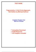 Test Bank for Trigonometry, A Unit Circle Approach, 12th Edition by Sullivan (All Chapters included)