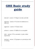 GRE Basic study guide