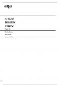 aqa A-LEVEL BIOLOGY Paper 2 (7402-2)-Mark Scheme-June2024.