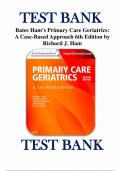 Test Bank for Ham’s Primary Care Geriatrics: A Case-Based Approach 6th Edition by Richard J. Ham 