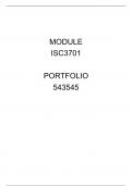 ISC3701 EXAM PORTFOLIO