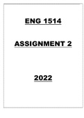 ENG 1514 Assignment 2 