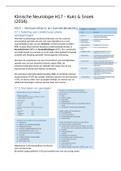 Klinische neurologie - Hoofdstuk 8, hoofdstuk 9 en hoofdstuk 17 