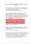 ALS/ACLS - RED CROSS FINAL EXAM 2024 WITH 100% CORRECT ANSWERS