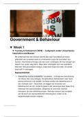 Government & Behaviour samenvatting Nederlands alle artikelen