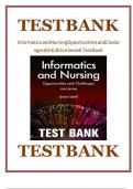 TEST BANK Informatics and Nursing Opportunities and Challenges 6th Edition Sewell Test Bank