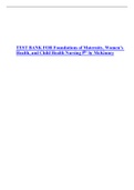 Exam (elaborations) Foundations of Maternity, Women’s Health, and Child 5th edition by Mckinney  Maternal-Child Nursing, ISBN: 9781437727753