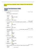 Review Test Exam ALHS1011 STRUCTURE& FUNCTION HUMAN BODY.