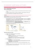 College aantekeningen Economie Voor MAW (760007-B-5) 