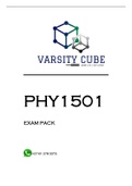 PHY1501 EXAM PACK 2022