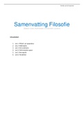 Filosofie Samenvatting 2021 - 2022, Gideon Boie