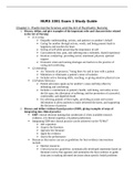 NURS 3381 - EXAM 1 STUDY GUIDE.