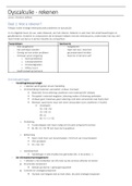 notities: dyscalculie (vak: rekenstoornissen)