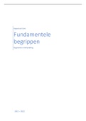 Samenvatting Fundamentele begrippen Diagnostiek en Behandeling