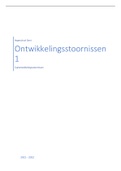 Samenvatting Ontwikkelingsstoornissen 1: Taalontwikkelingsstoornissen 