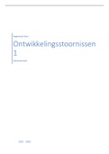 Samenvatting Ontwikkelingsstoornissen 1: Leerstoornissen 