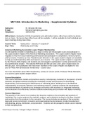 MKT 315 Supplemental Syllabus - Spring2021 TTH.