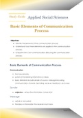 Elements of Communication - study guide