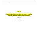  LAW 531  Property Rights, Cybercrime, and Cyber Piracy’s Impact on Domestic and Foreign Business Heriberto Ramirez