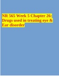 NR 565 FINAL EXAM STUDY GUIDE UPDATED 2024/2025 GRADED A+ ( IMPORTANT GUIDE LINES TO HELP YOU PASS!!!)  2 Exam (elaborations) NR 565 ADVANCED PHARMACOLOGY MIDTERM 250+ QUESTIONS AND CORRECT ANSWERS 2023/2024 CHAMBERLAIN COLLEGE OF NURSING LATEST GUIDE.  3