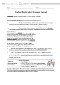 Gizmos - Student Disease Spread - Answer sheet 2022