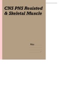 BIO 321 CNS PNS Revisited & Skeletal Muscle