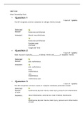 NRNP 6568 Week 3 Knowledge Check - HEENT Conditions (100% Correct Jan 2022)