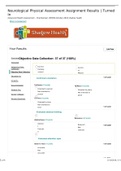 Neurological Physical Assessment Assignment Results | Turned In Advanced Health Assessment - Chamberlain, NR 509  shadow health Objective Data Collection: 37 of 37 (100%)