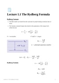 From Atoms to Lasers Lecture Notes (PHY2062) 
