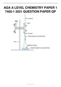 AQA A LEVEL CHEMISTRY PAPER 1 7405-1 2021 QUESTION PAPER QP