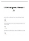 FAC 1601 ASSIGNMENT 5 - 2022