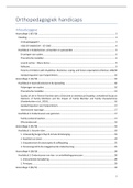 Samenvatting  Orthopedagogiek: Handicaps (POL41a)